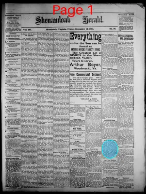 Page thumbnail for Shenandoah Herald