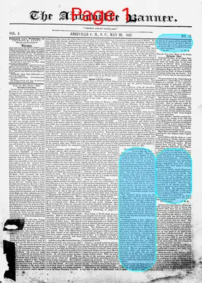 Page thumbnail for The Abbeville Banner