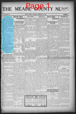 Page thumbnail for Meade County News