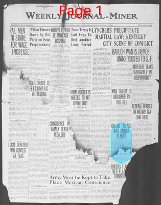 Page thumbnail for Weekly Journal Miner