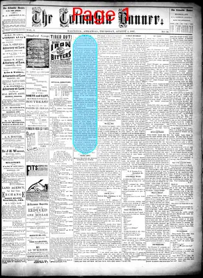 Page thumbnail for The Columbia Banner