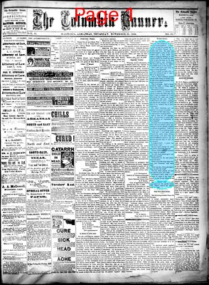 Page thumbnail for The Columbia Banner