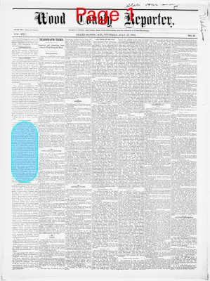 Page thumbnail for Wood County Reporter