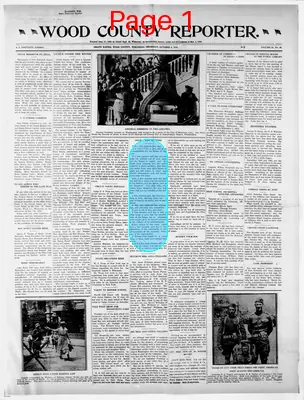 Page thumbnail for Wood County Reporter