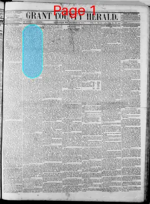 Page thumbnail for Grant County Herald