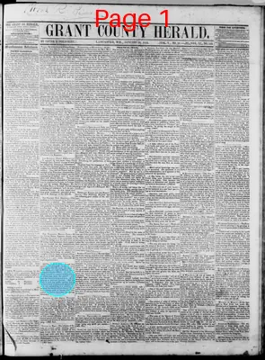 Page thumbnail for Grant County Herald