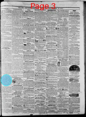 Page thumbnail for Grant County Herald