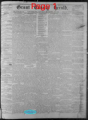 Page thumbnail for Grant County Herald