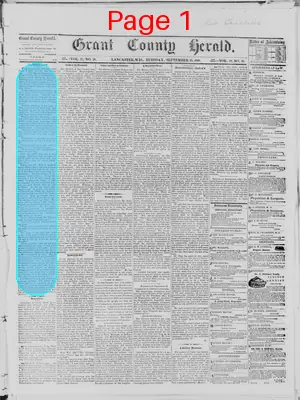 Page thumbnail for Grant County Herald