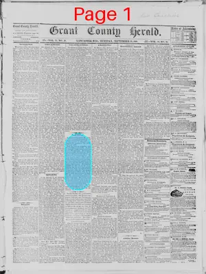 Page thumbnail for Grant County Herald