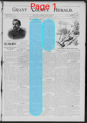 Page thumbnail for Grant County Herald