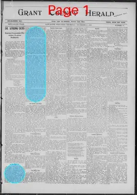 Page thumbnail for Grant County Herald