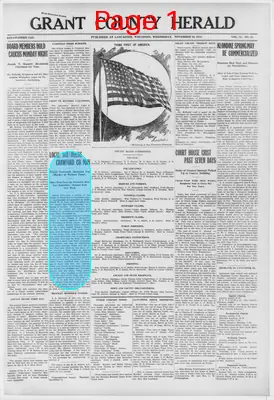 Page thumbnail for Grant County Herald