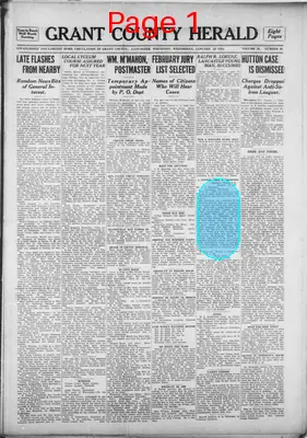 Page thumbnail for Grant County Herald