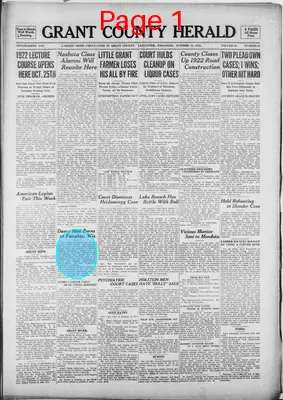 Page thumbnail for Grant County Herald