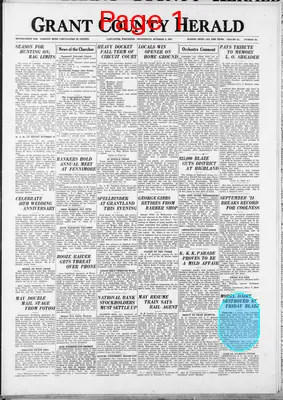 Page thumbnail for Grant County Herald