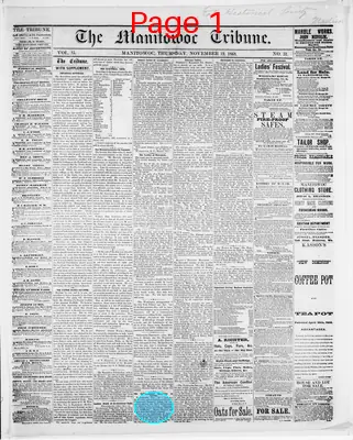 Page thumbnail for The Manitowoc Tribune