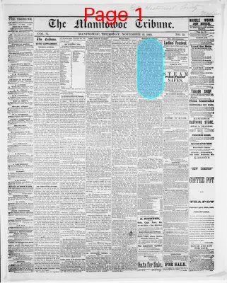 Page thumbnail for The Manitowoc Tribune