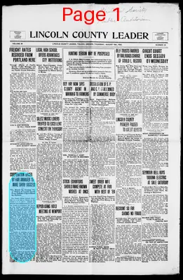 Page thumbnail for Lincoln County Leader