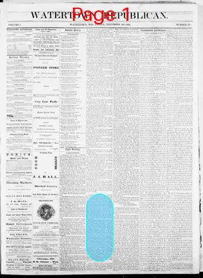 Page thumbnail for Watertown Republican