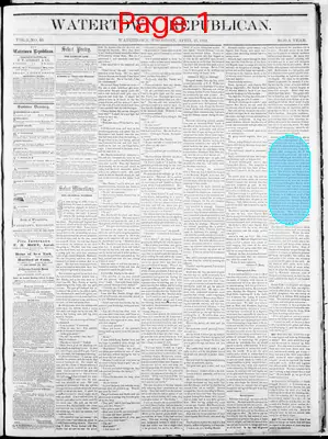 Page thumbnail for Watertown Republican