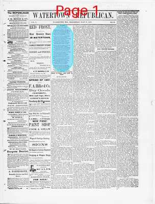 Page thumbnail for Watertown Republican