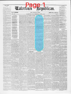 Page thumbnail for Watertown Republican