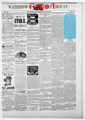 Page thumbnail for Watertown Republican