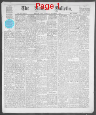 Page thumbnail for The Bolivar Bulletin