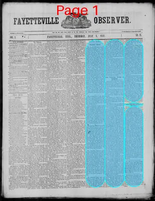 Page thumbnail for Fayetteville Observer