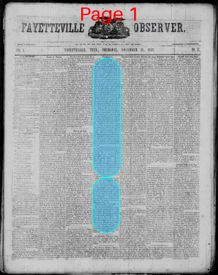 Page thumbnail for Fayetteville Observer