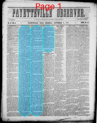 Page thumbnail for Fayetteville Observer