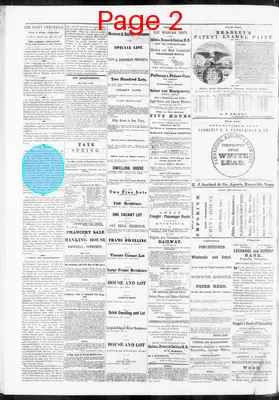 Page thumbnail for Knoxville Daily Chronicle