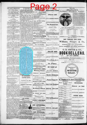 Page thumbnail for Knoxville Daily Chronicle