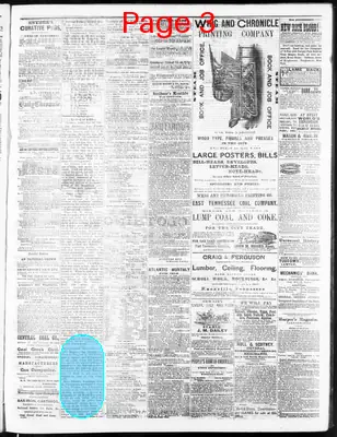 Page thumbnail for Knoxville Daily Chronicle