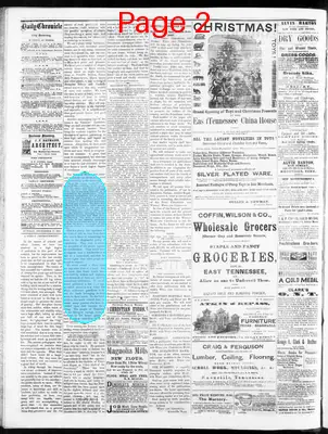Page thumbnail for Knoxville Daily Chronicle