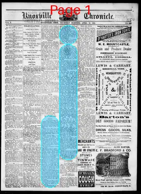 Page thumbnail for Knoxville Daily Chronicle