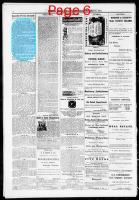 Page thumbnail for Knoxville Weekly Chronicle
