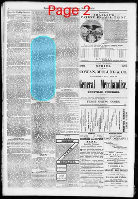 Page thumbnail for Knoxville Weekly Chronicle