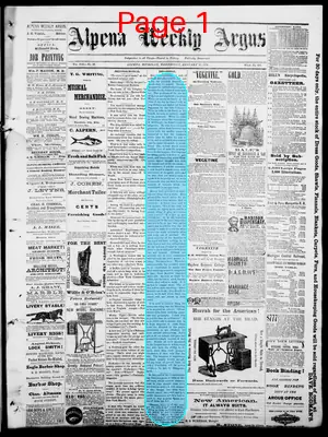 Page thumbnail for Alpena Weekly Argus