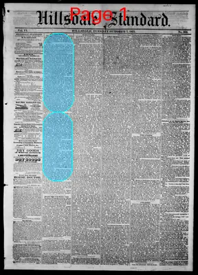 Page thumbnail for The Hillsdale Standard