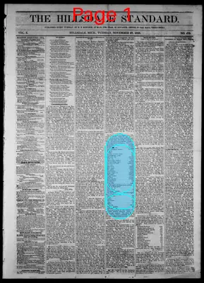 Page thumbnail for The Hillsdale Standard
