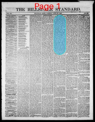 Page thumbnail for The Hillsdale Standard