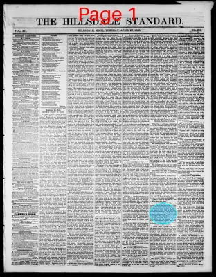 Page thumbnail for The Hillsdale Standard