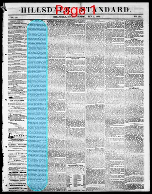 Page thumbnail for The Hillsdale Standard