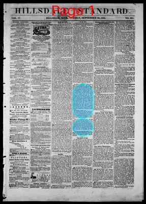 Page thumbnail for The Hillsdale Standard