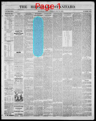 Page thumbnail for The Hillsdale Standard