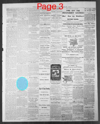 Page thumbnail for The Morristown Gazette