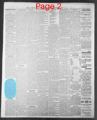 Page thumbnail for The Morristown Gazette