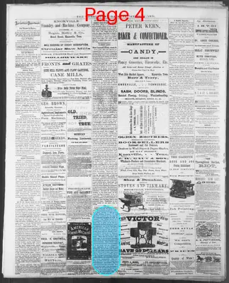 Page thumbnail for The Morristown Gazette